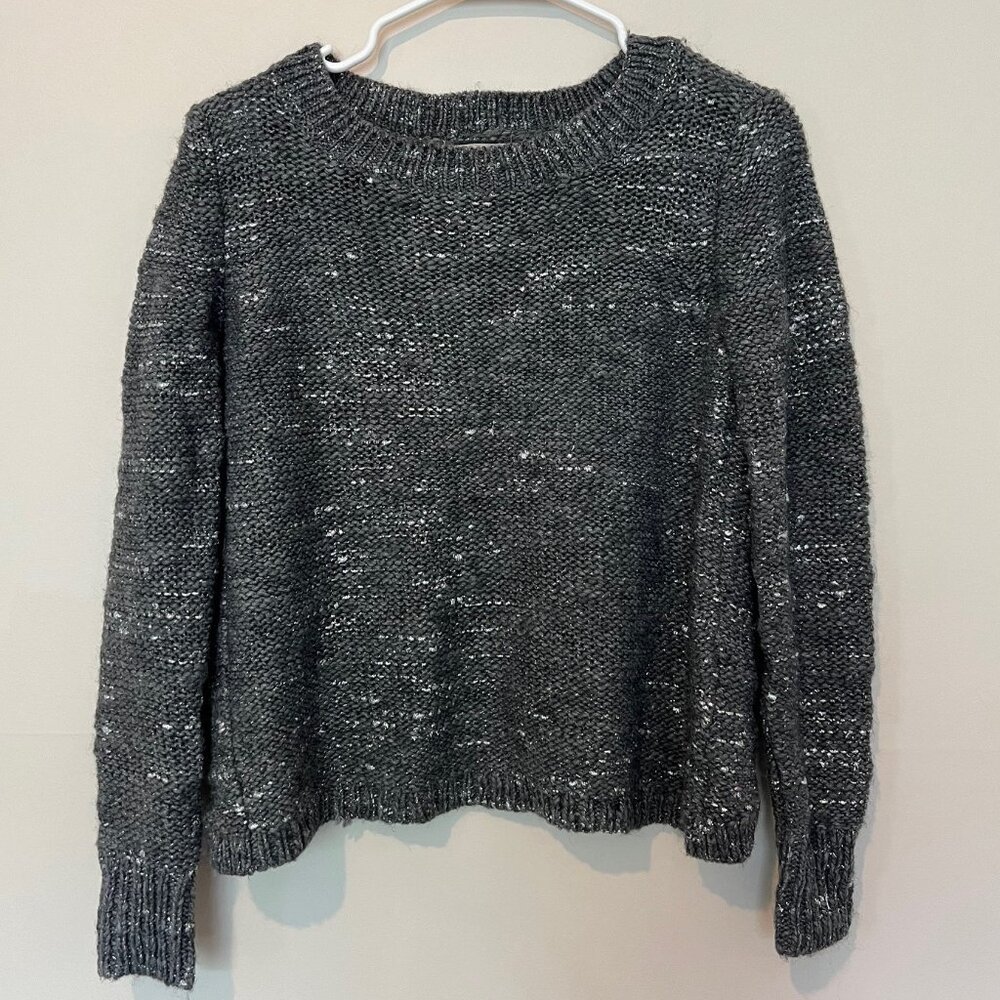 Banana Republic Silver/Grey Italian Yarn Sweater